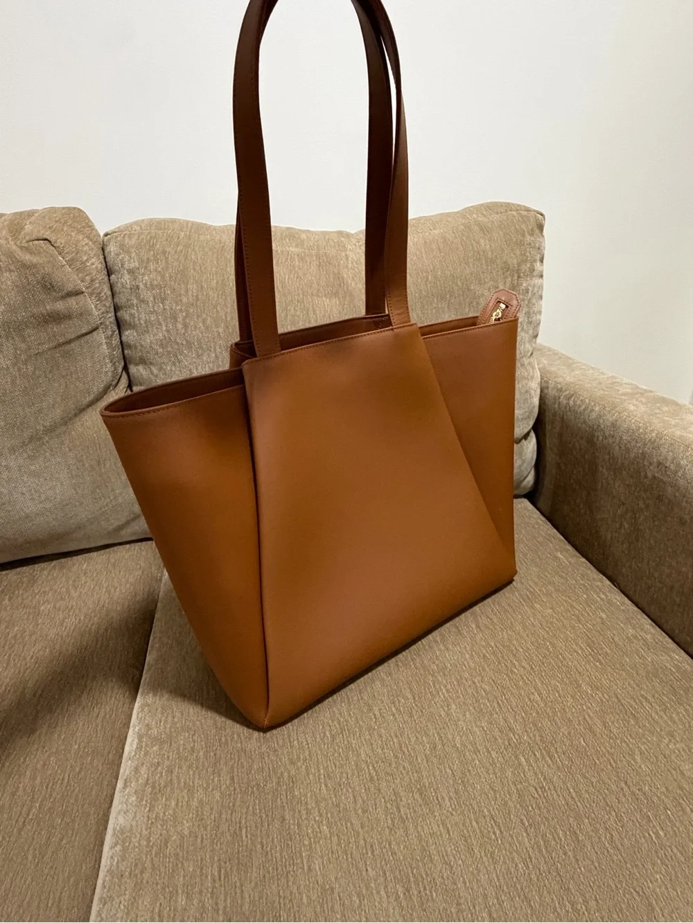 KAAI Pyramid Tote Bag - Cognac